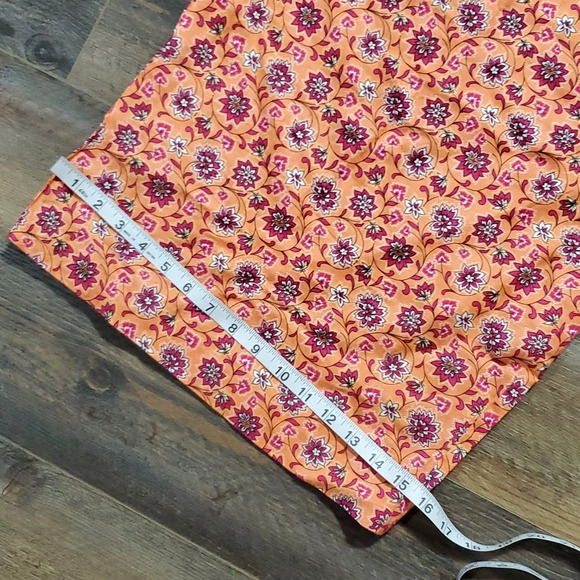 Chadwicks linen blend wide leg tie front lagenlook floral pants - Picture 6 of 7